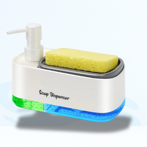 ScrubFlow SoapDispenser  – Der clevere 2-in-1 Seifenspender