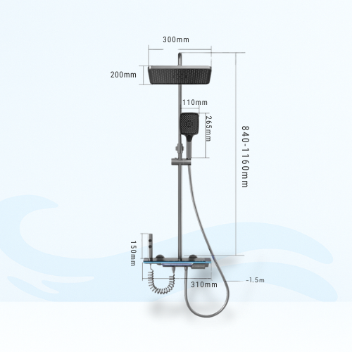 LuxFlow Piano Shower